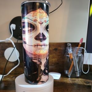 20 oz glitter tumbler